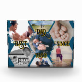 Bloque para fotos "Best Dad Since" personalizable フォトブロック (正面)
