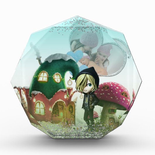 Bloque para fotos personalizado con corazón フォトブロック (正面)