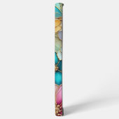 「Blossomチャーム:エレガントフローラ・モバイル・バック・カバー」 Samsung Galaxyケース (左側面)