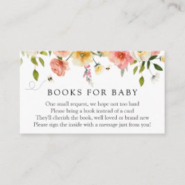 Blossom and Honey Books for Baby insert card エンクロージャーカード