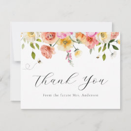 Blossom and Honey Thank You  Note Card サンキューカード