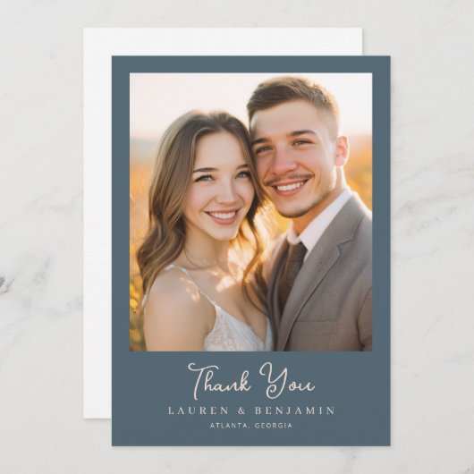 Blossom and Vow Wedding サンキューカード (正面/裏面)