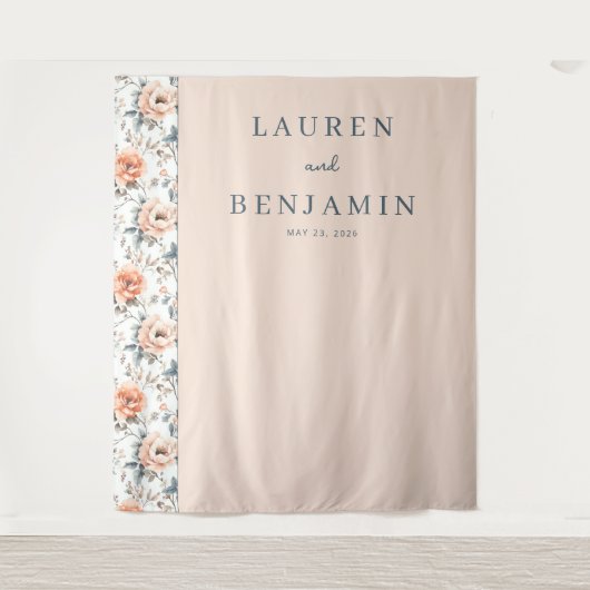 Blossom and Vow Wedding タペストリー (正面)