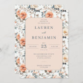 Blossom and Vow Wedding 招待状 (正面/裏面)