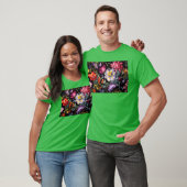 Blossom Ballet A Vibrant Floral Print Design funny Tシャツ (ユニセックス)