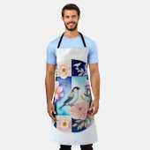 Blossom & Bird  エプロン (着用した状態)