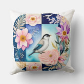 Blossom & Bird  クッション (裏面)