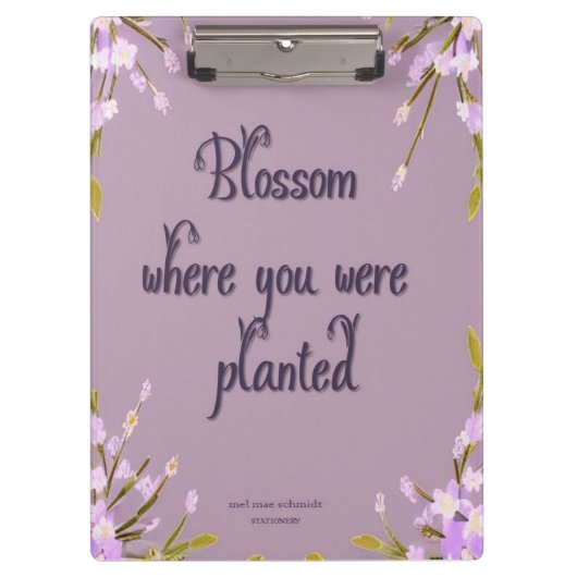 Blossom Blumen Mel Mae Schmidt Stationery クリップボード (正面)
