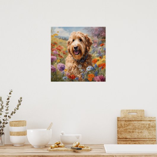 Blossom Buddy: A Goldendoodle's Paradise ポスター (キッチン)