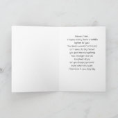 Blossom Cloud Baby Bunny Encouragement Card カード (内部)