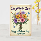 Blossom Daughter In Law Card カード (黄色い花)