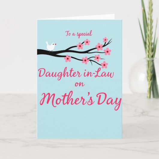 Blossom Daughter In Law Mothers Day Card カード (正面)