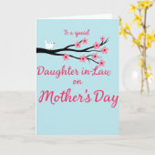 Blossom Daughter In Law Mothers Day Card カード (黄色い花)