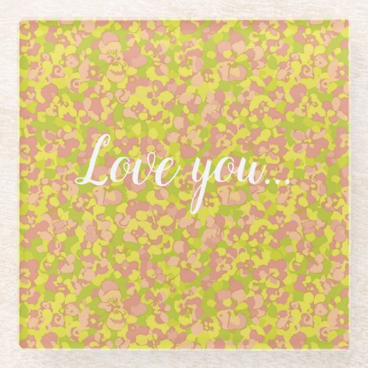 Blossom Haze ガラスコースター (正面)