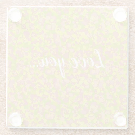 Blossom Haze ガラスコースター (裏面)