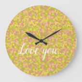 Blossom Haze ラージ壁時計 (正面)