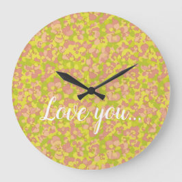 Blossom Haze ラージ壁時計