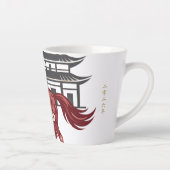 Blossom Horse Lunar Motif – Custom New Year カフェラテマグ (右)