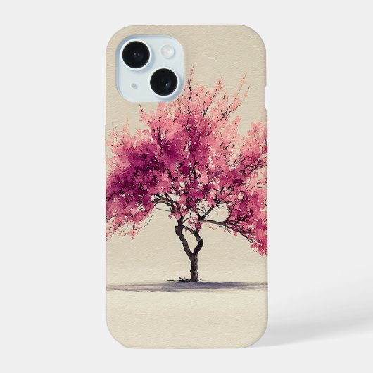 Blossom in Silence iPhone 15ケース (裏面)