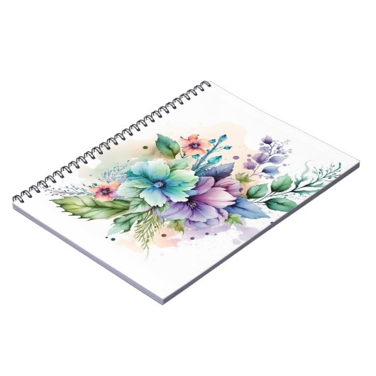 Blossom Journal Notebook for Reflection & Growth ノートブック (左側)