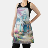 Blossom Lane Blue Cottage Garden エプロン (インサイチュ)