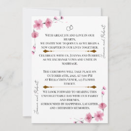 Blossom Love Wedding Invitation 招待状
