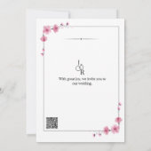 Blossom Love Wedding Invitation 招待状 (裏面)