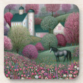 Blossom Meadow Hillside Horse Farm コースター (正面)