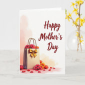 Blossom Mothers Day Gift Card カード (黄色い花)