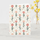 Blossom Mothers Day Pattern Card カード (黄色い花)