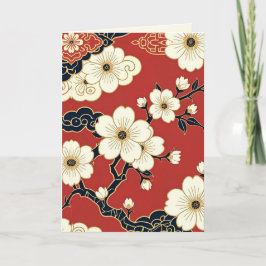 Blossom Nouveau | Elegant Floral Art Card カード