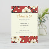 Blossom Nouveau | Elegant Floral Custom 招待状 (スタンド正面)