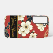 Blossom Nouveau | Elegant Floral Custom Samsung Galaxyケース (裏面横)