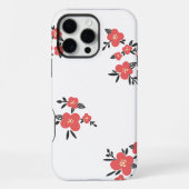 Blossom Red Floral Pattern in the Blooming  iPhoneケース (裏面)