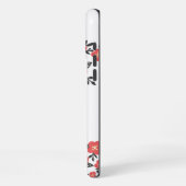 Blossom Red Floral Pattern in the Blooming  iPhoneケース (左側面)