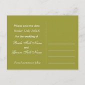 Blossom Remiのピンクのピーチツリーの日付を保存… 案内ポストカード (裏面)