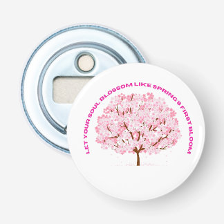 Blossom Serenity – Pink Floral Tree Art 栓抜き