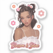 Blossom & Shine シール (正面)