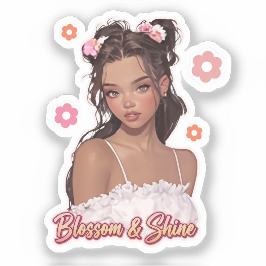 Blossom & Shine シール (正面)