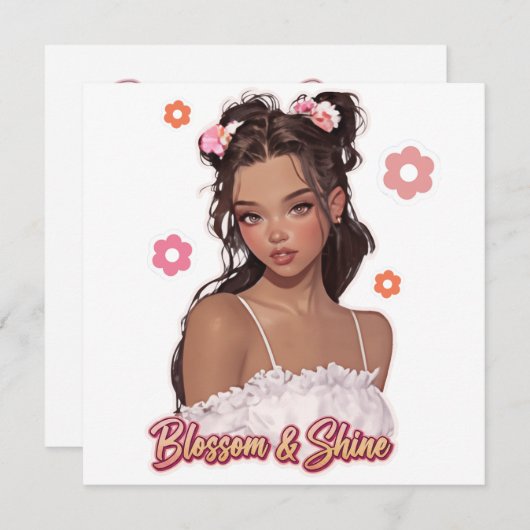 Blossom & Shine 招待状 (正面/裏面)