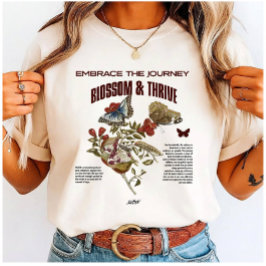 Blossom & Thrive: Embrace the Journey 親友 トライブレンドＴシャツ