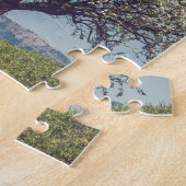 Blossom tree on a hill in Switzerland ジグソーパズル (側面)