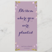 Blossom where you´re planted Bookmark Lesezeichen メニュー (正面)