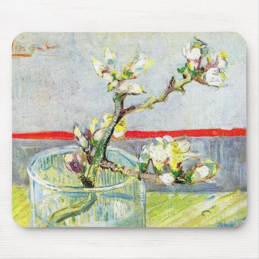 Blossoming Almond Branch by Vincent van Gogh マウスパッド (正面)