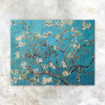 Blossoming Almond Tree Vincent van Gogh ジグソーパズル<br><div class="desc">A fine art puzzle with the Post-Impressionist oil painting,  Blossoming Almond Tree (1890),  by Vincent van Gogh (1853-1890). White blossoms on an aqua background.</div>