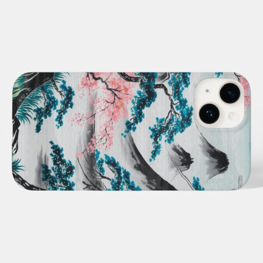 Blossoming Branches and Misty Peaks Case-Mate iPhoneケース (裏面 (横))