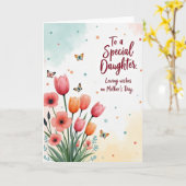 Blossoming Mothers Day Love Card カード (黄色い花)