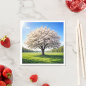 Blossoming Spring Apple Tree スタンダードカクテルナプキン (インサイチュ)