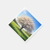 Blossoming Spring Apple Tree スタンダードカクテルナプキン (角)