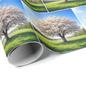 Blossoming Spring Apple Tree ラッピングペーパー (ロールコーナー)